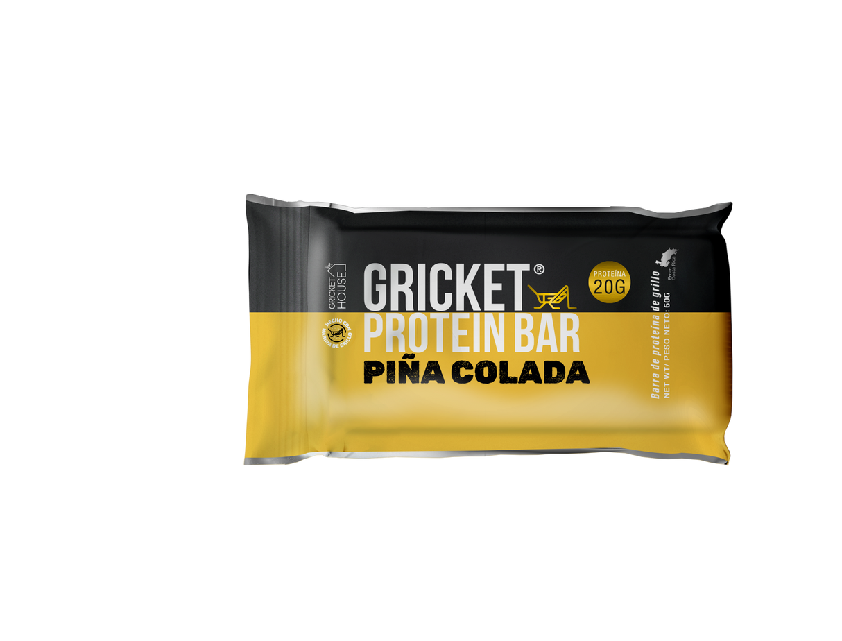 BARRA PROTEINA PIÑA COLADA GRICKET 60g