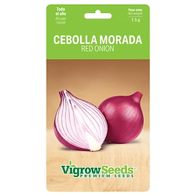 SEMILLA CEBOLLA MORADA VIGROW SEEDS 1.5G