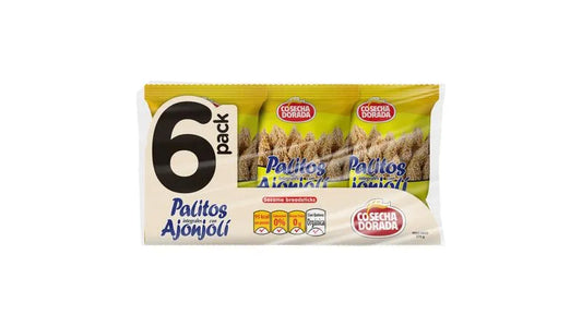 PALITOS AJONJOLI COSECHA DORADA 6 PACk