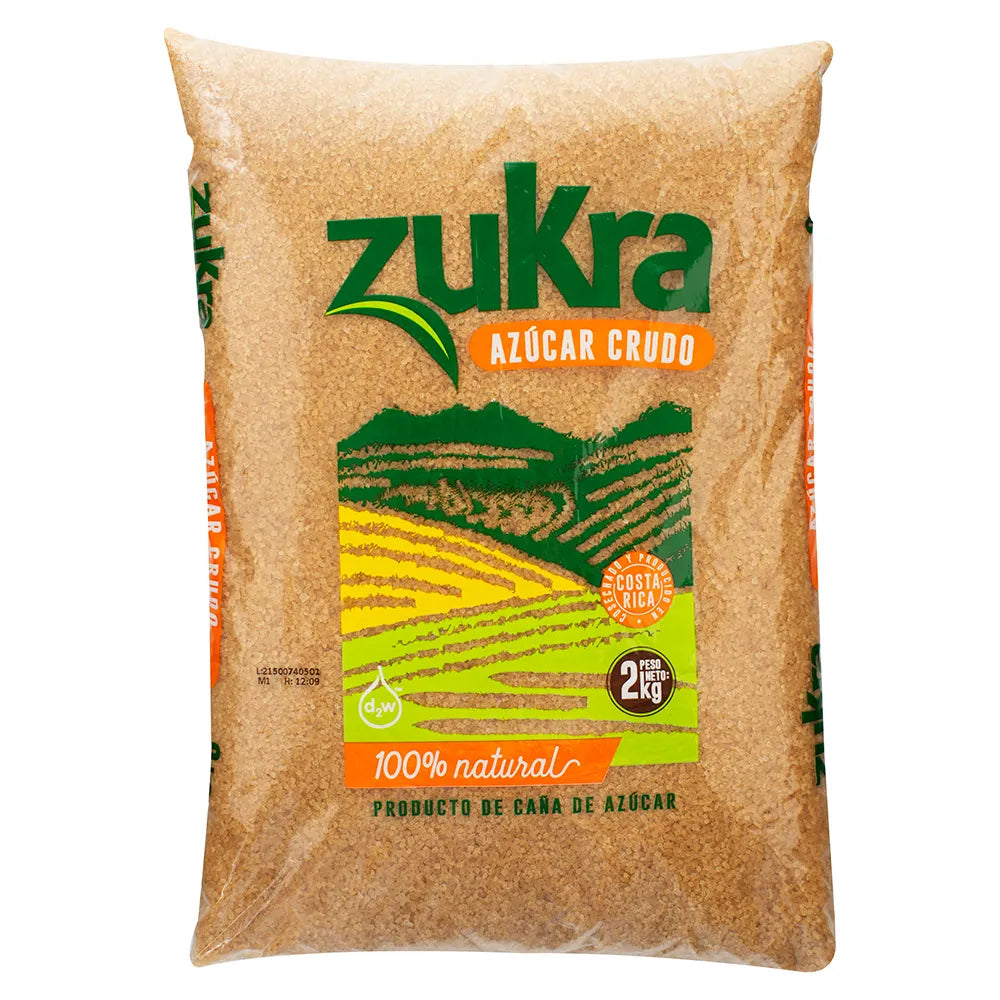 AZUCAR CRUDO CAÑA AZUCAR ZUKRA 2 Kg