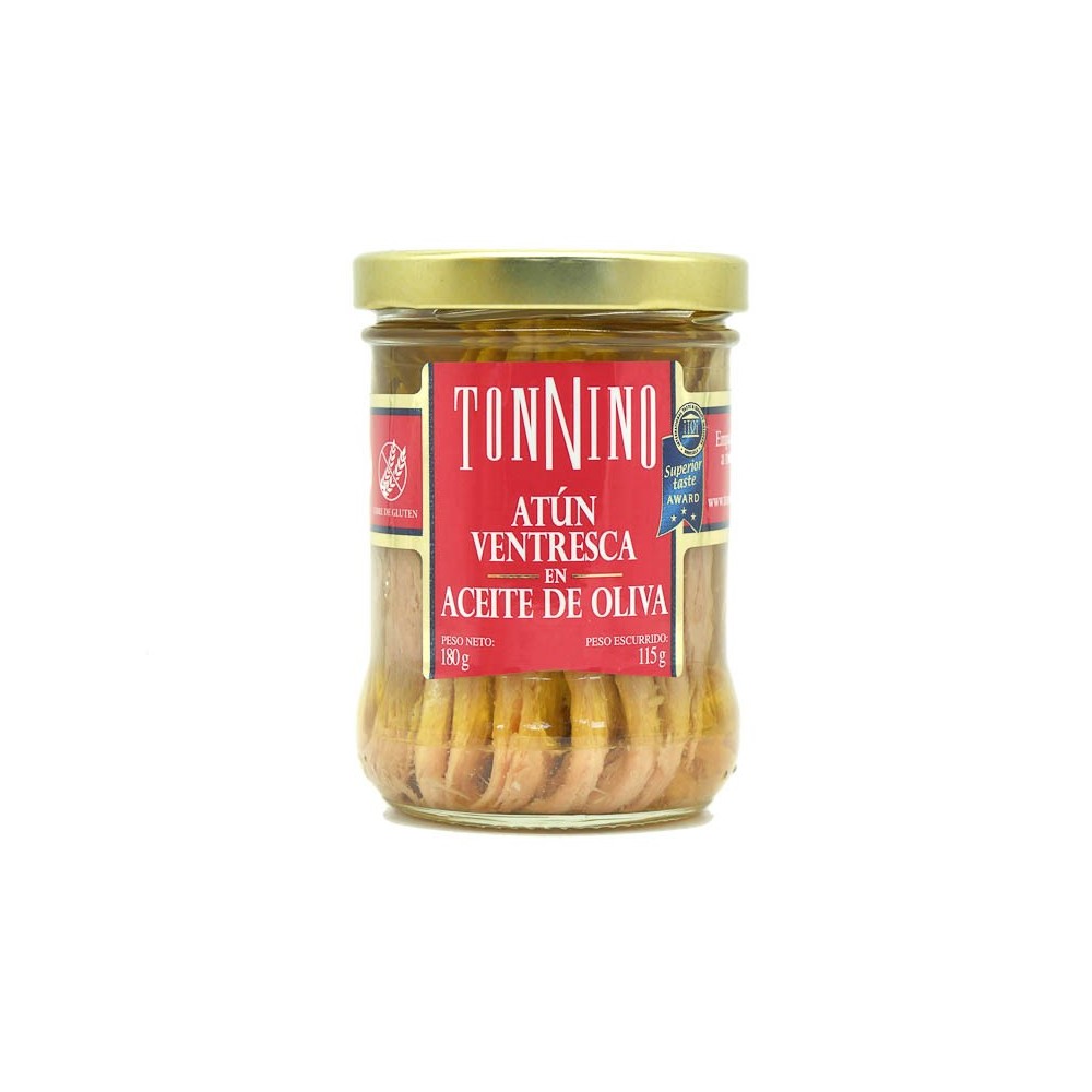 ATÚN VENTRESCA ACEITE DE OLIVA TONNINO 180G