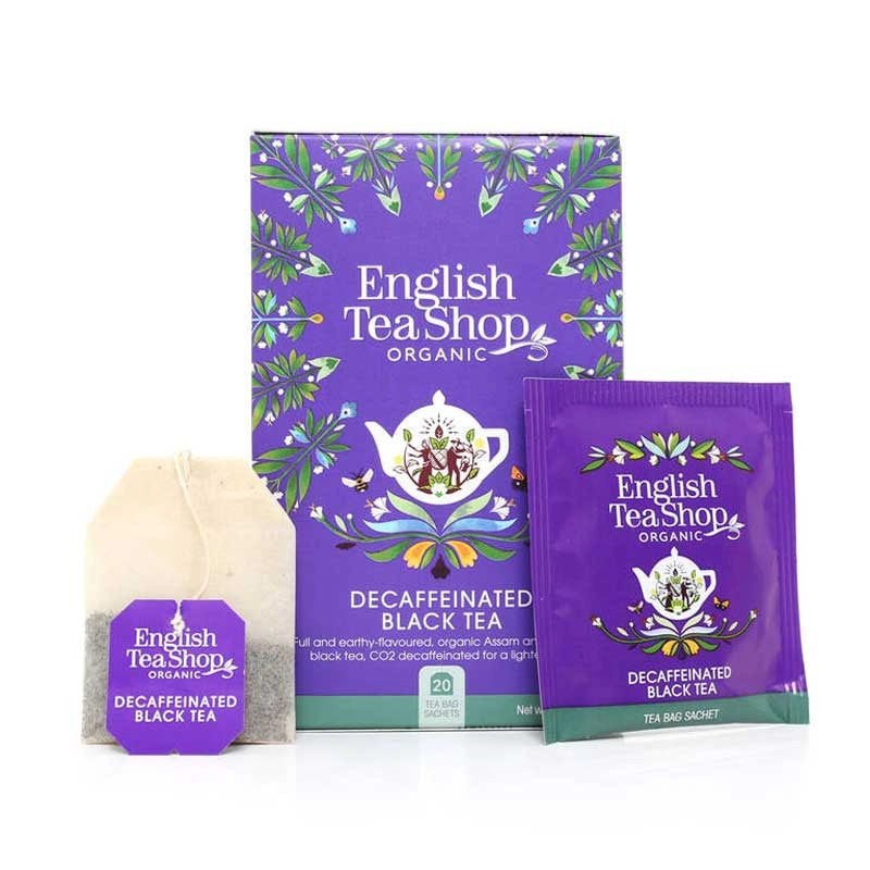 TÉ NEGRO DESCAFEINADO ORGÁNICO ENGLISH TEA SHOP 20 UNIDADES