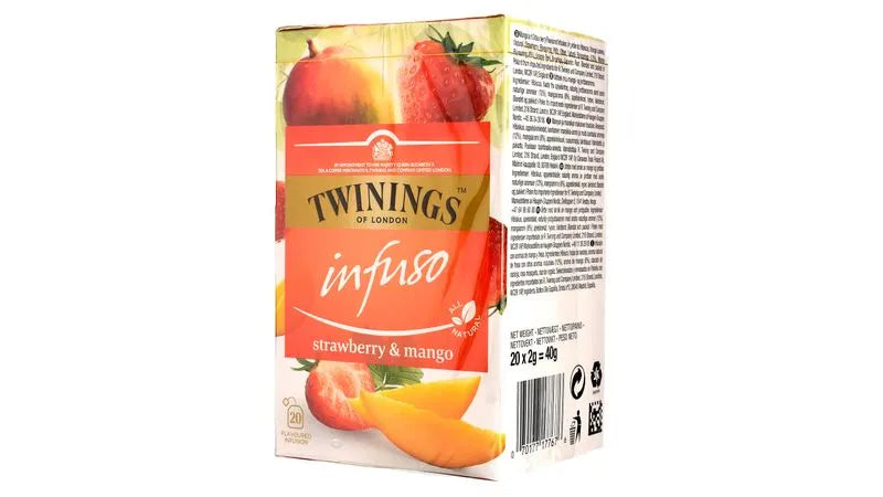 TÉ FRESA MANGO TWININGS OF LONDON 20 UNIDADES