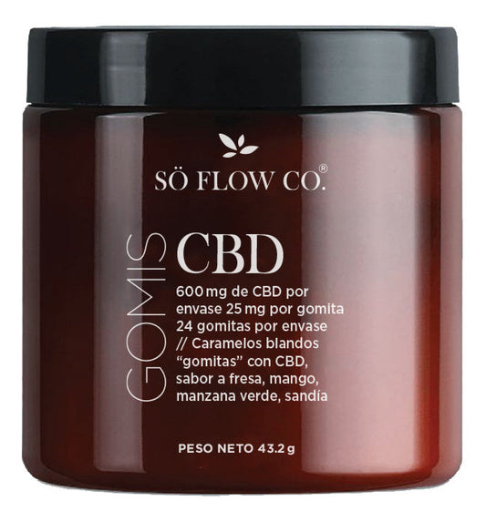 GOMITAS CBD FRESA, MANGO SO FLOW CO 48 UNIDADES