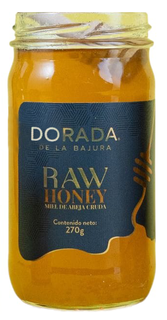MIEL CRUDA DORADA LA BAJURA 270G