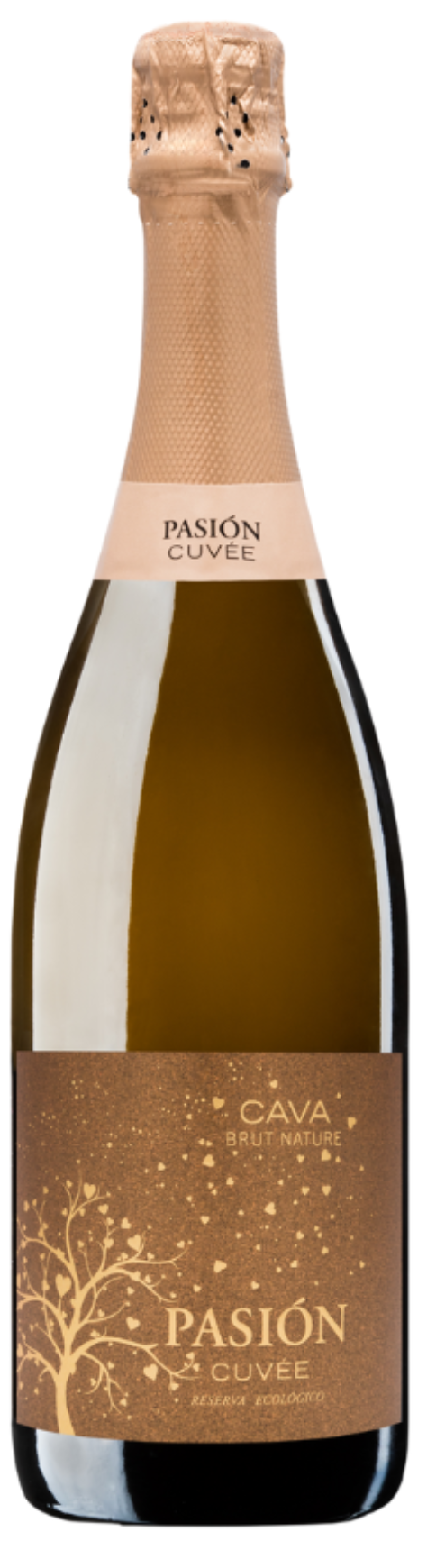 VINO CAVA PASIÓN BLANCO BRUT NATURE RESERVA -ORGÁNICO - 750ML