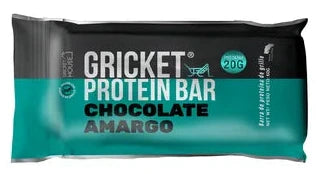 BARRA CHOCOLATE AMARGO PROTEINA GRICKET 60g