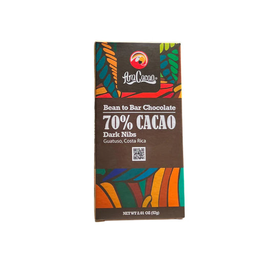 CHOCOLATE BARRA NIBS 70% ARACACAO 57G