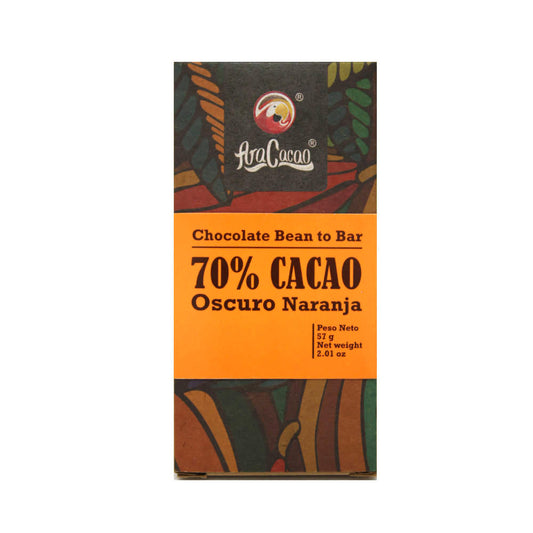 CHOCOLATE BARTRA NARANJA 70% ARACACAO 57G