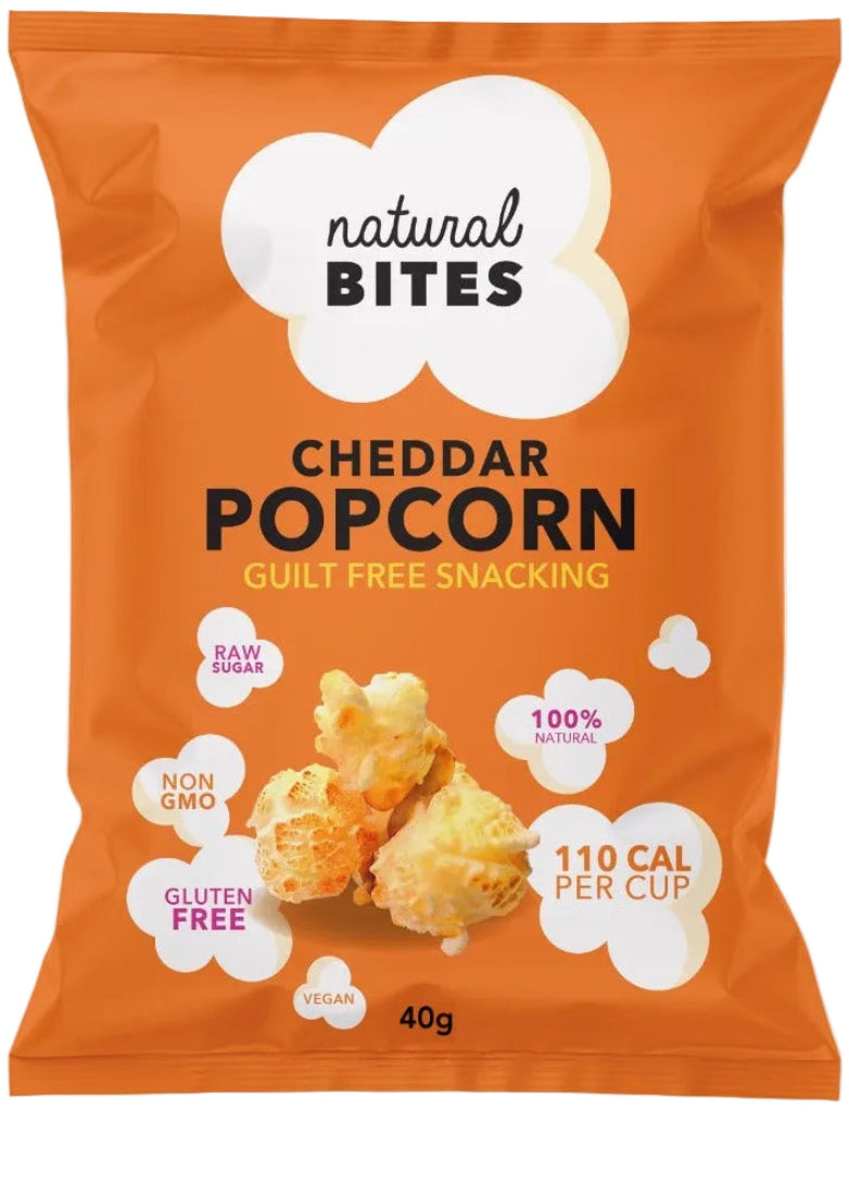 POPCORN CHEDDAR NATURAL BITES 100G