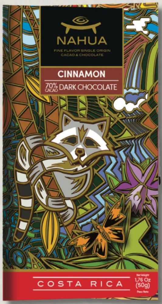 CHOCOLATE BARRA CINNAMON NAHUA 50G