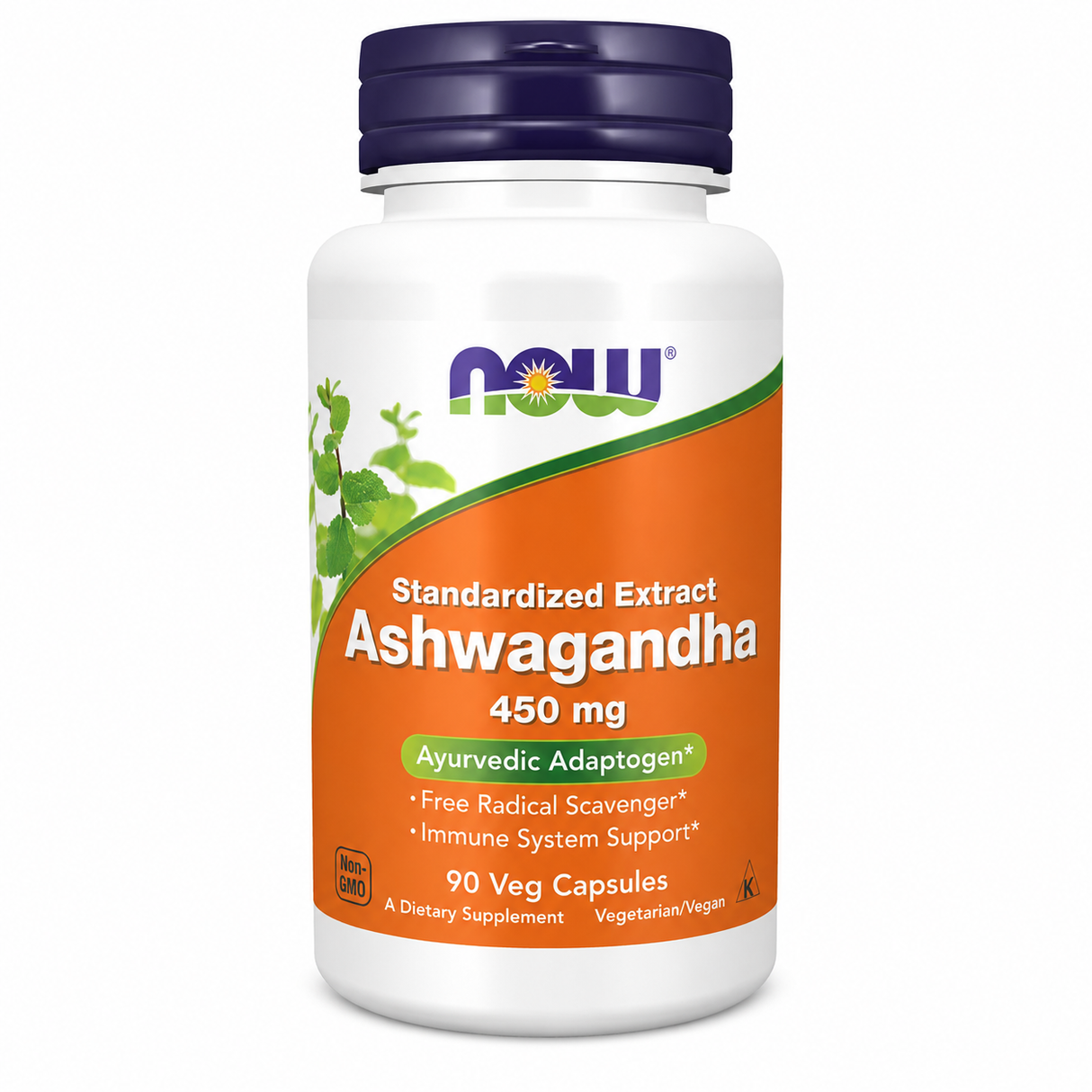 PASTILLAS ASHWAGANDHA NOW 90 CÁPSULAS - 450 MG