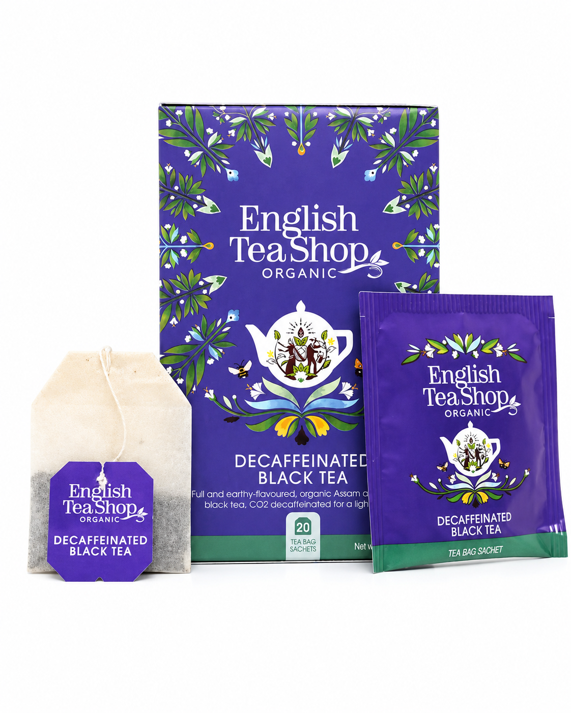 TÉ NEGRO DESCAFEINADO ORGÁNICO ENGLISH TEA SHOP 20 UNIDADES