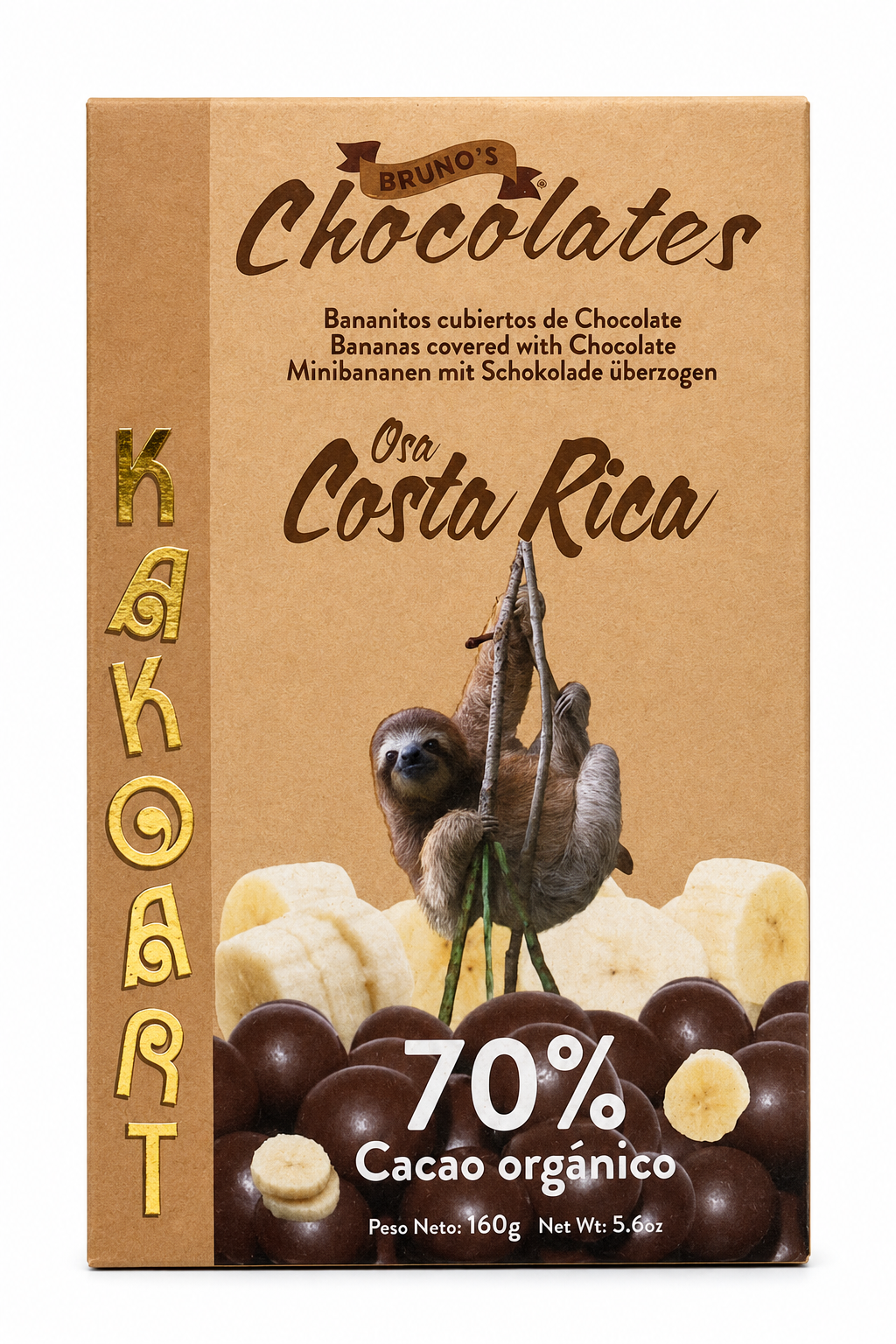 CHOCOLATE BANANO 70% BRUNOS 160G