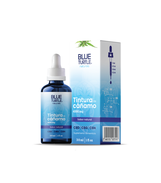 TINTURA DE CÁÑAMO NATURAL 1000MG BLUE TURTLE 30ML