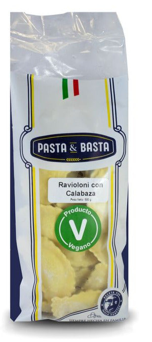 PASTA RAVIOLES CALABAZA PASTA BASTA 500G