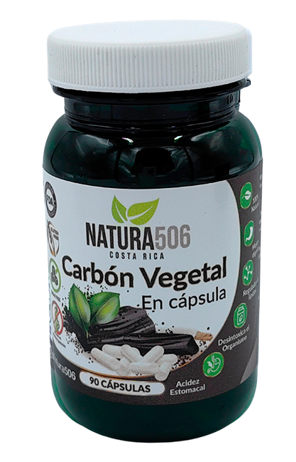 PASTILLA CARBÓN VEGETAL NATURA 506 90 CÁPSULAS