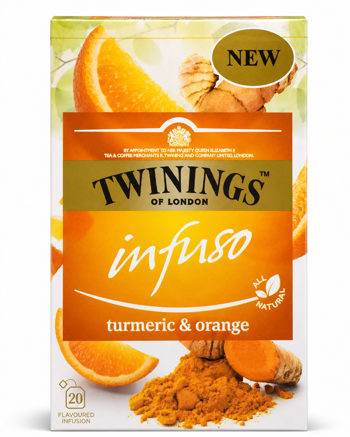 TÉ INFUSIÓN CÚRCUMA NARANJA TWININGS OF LONDON 20 UNIDADES