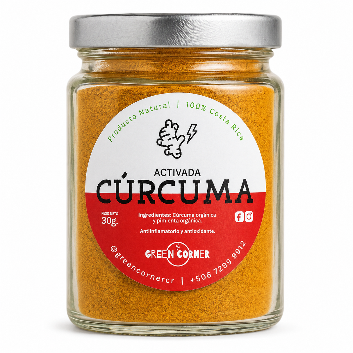 CURCUMA ACTIVADA GREEN CORNER FRASCO 40G