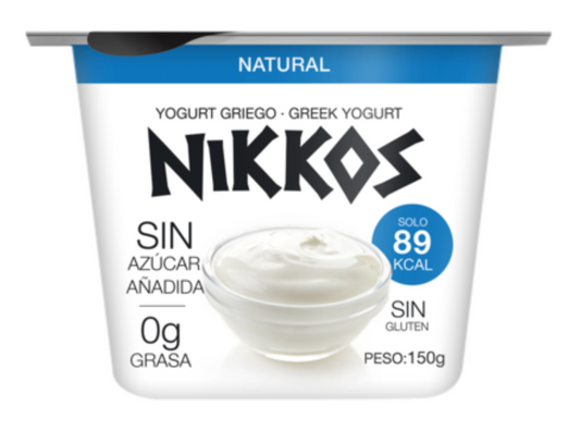 YOGURT GRIEGO NATURAL NIKKOS 150G