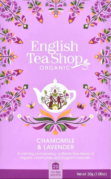 TÉ ORGÁNICO CHAMOMILE & LAVENDER ENGLISH TEA SHOP 30G