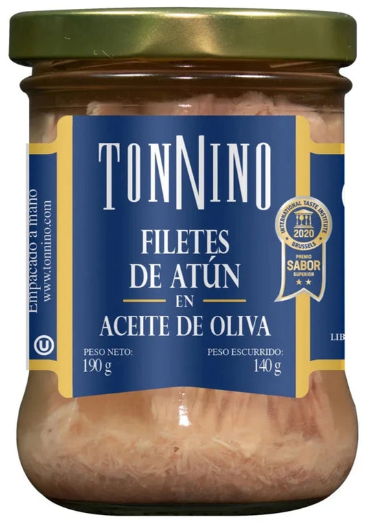 FILETES DE ATÚN EN ACEITE DE OLIVA TONNINO 190G
