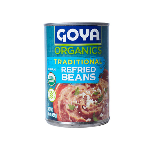 FRIJOLES FRITOS ROJOS ORGÁNICOS GOYA 454G