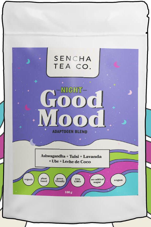 ASHWAGANDHA GOOD MOOD NIGHT SENCHA TEA 100G
