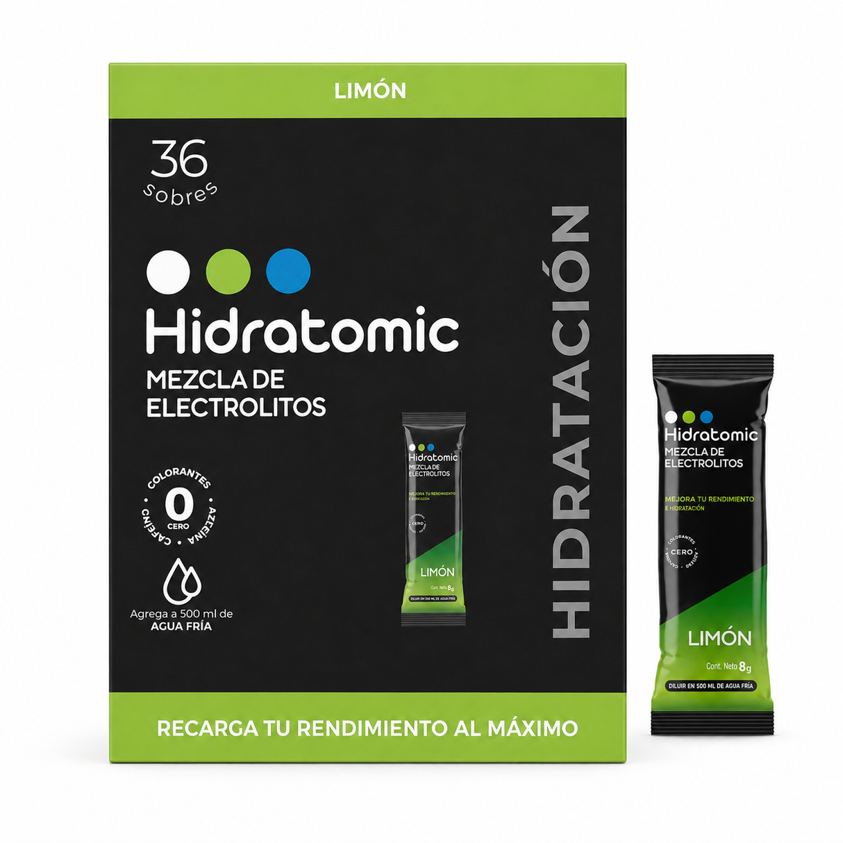 ELECTROLYTE LIMÓN HIDRATOMIC 30 STICK PACK