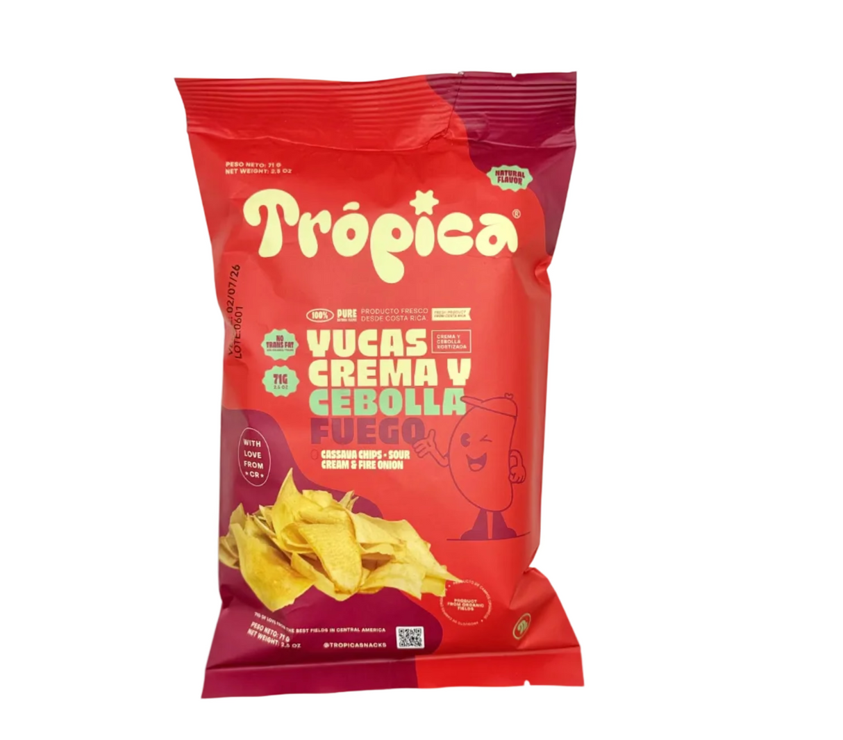 SNACK YUCAS CREMA CEBOLLA TROPICA 70g