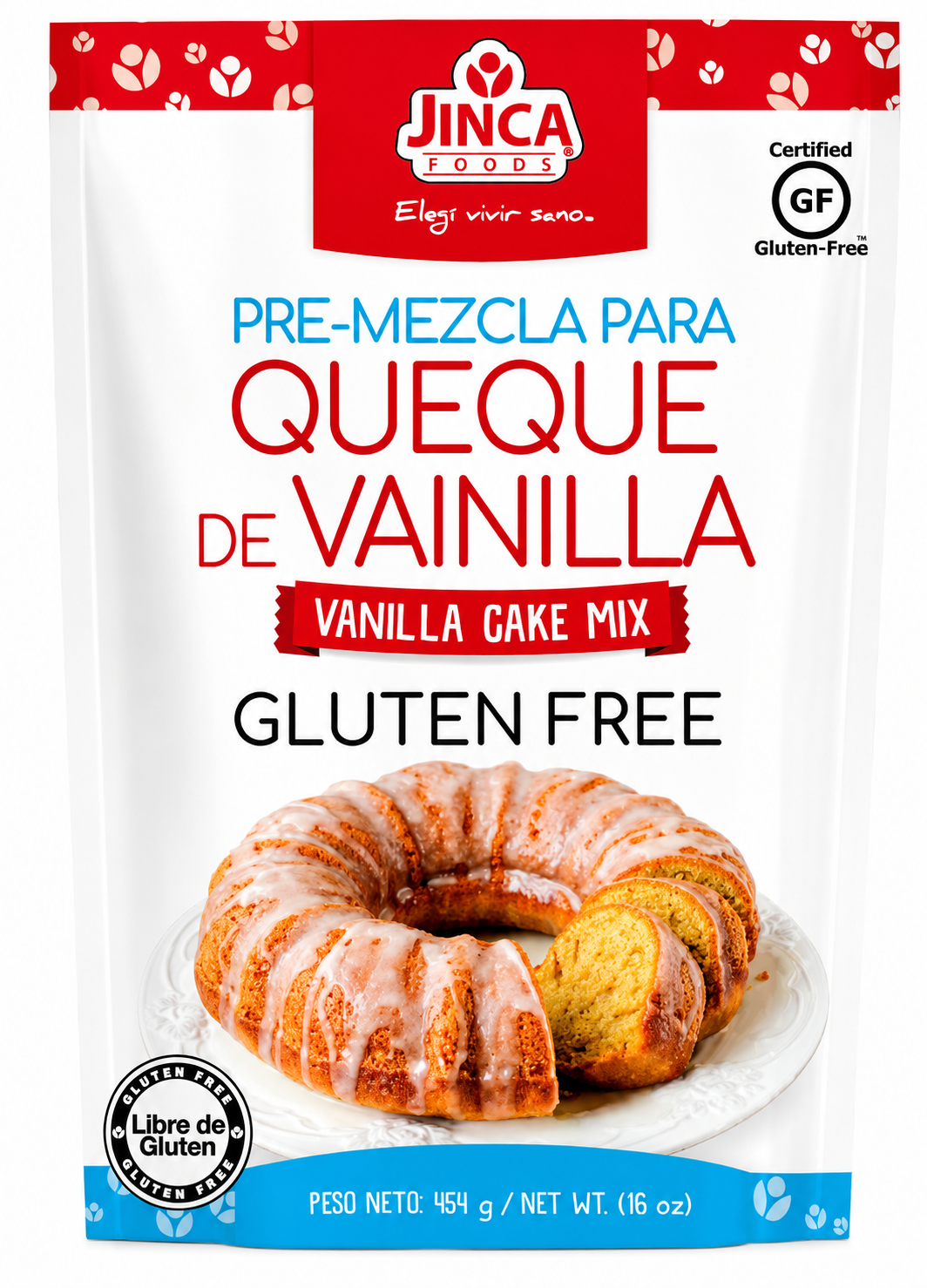 PRE MEZCLA PARA QUEQUE DE VAINILLA JINCA 454G