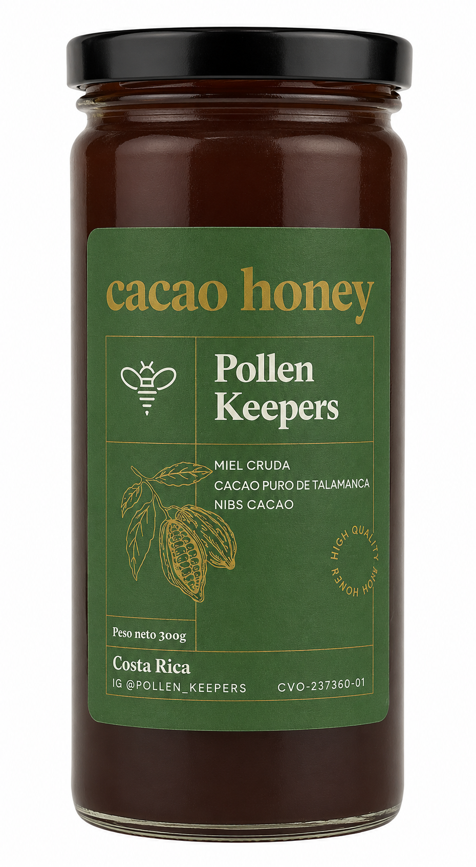 MIEL CRUDA CACAO POLLEN KEEPERS 300g