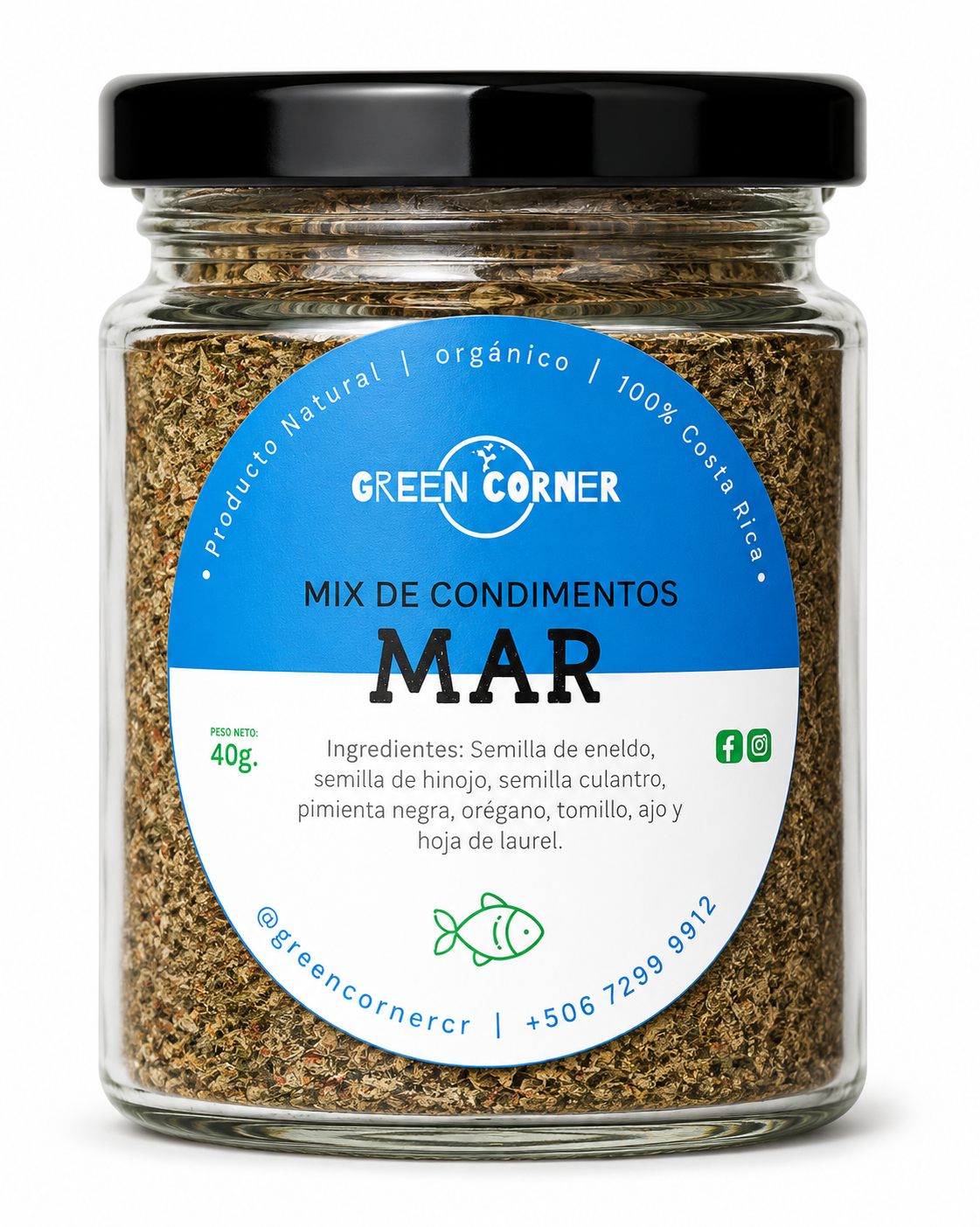 CONDIMENTO MAR GREEN CORNER FRASCO 40G