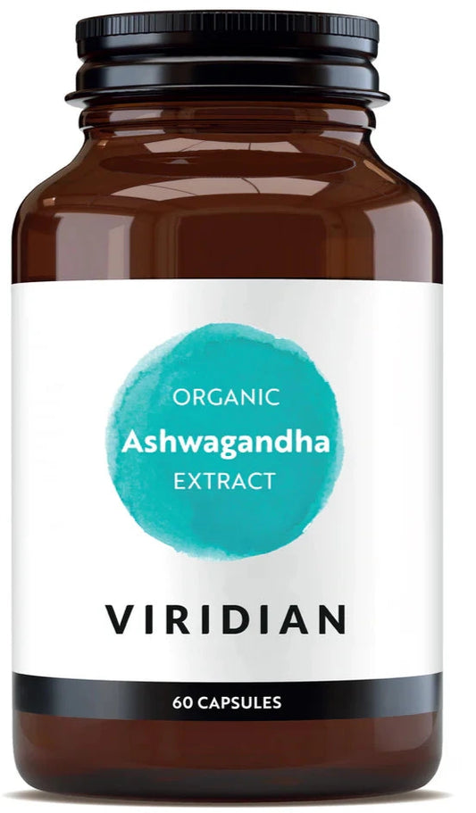 ASHWAGANDHA EXTRACT ORGANIC VIRIDIAN 60 CÁPSULAS