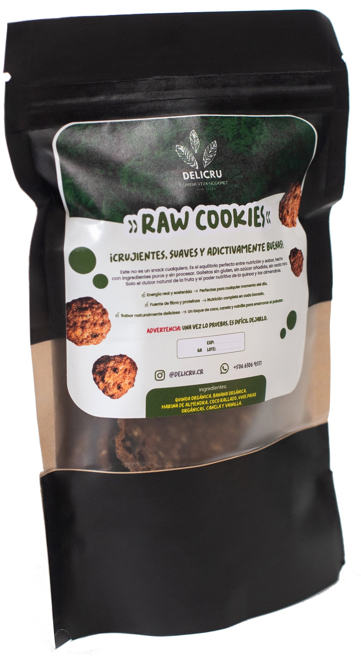 RAW COOKIES DELICRU 80G