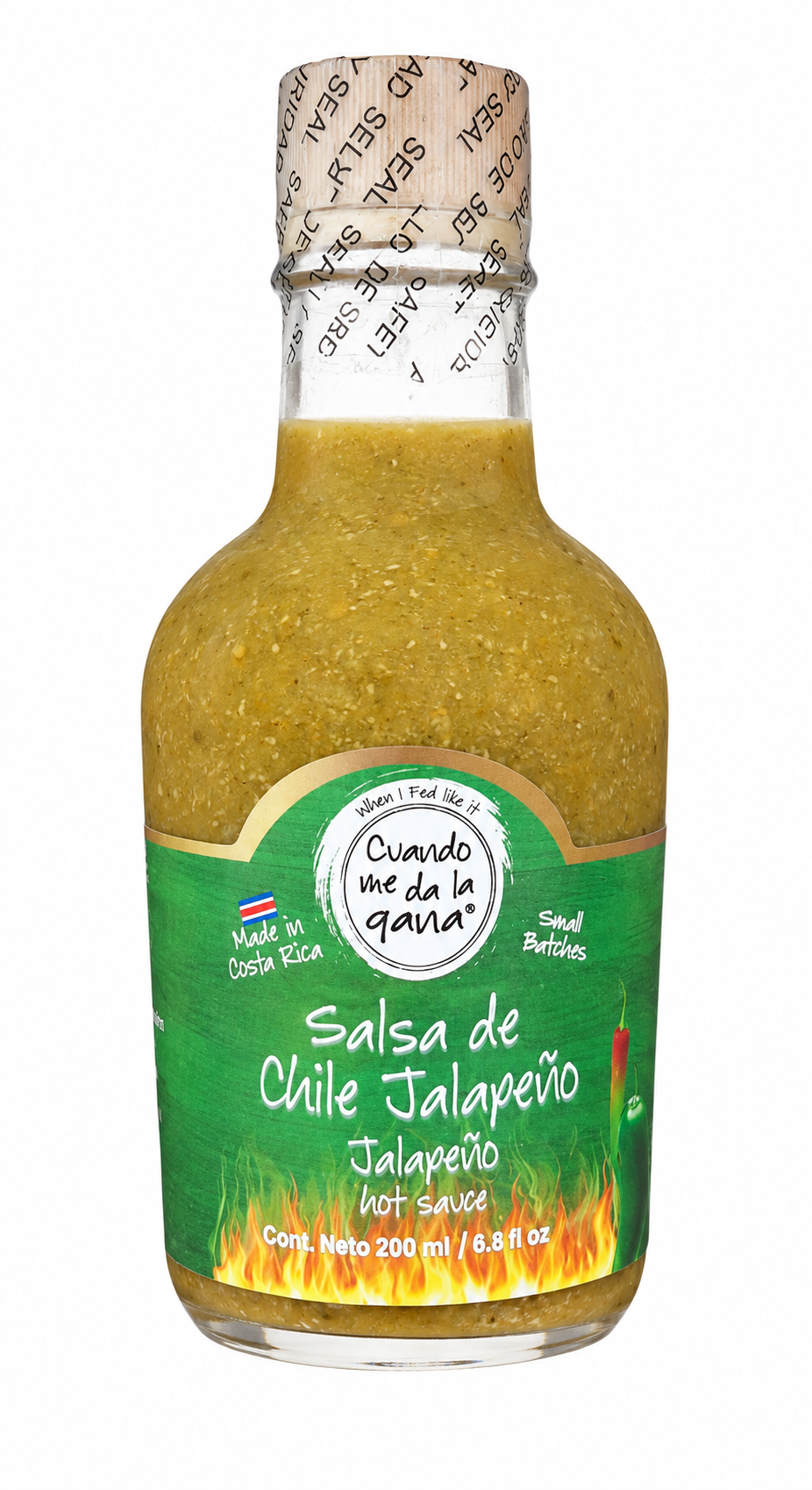 SALSA CHILE JALAPEÑO CUANDO ME DA LA GANA 200ML