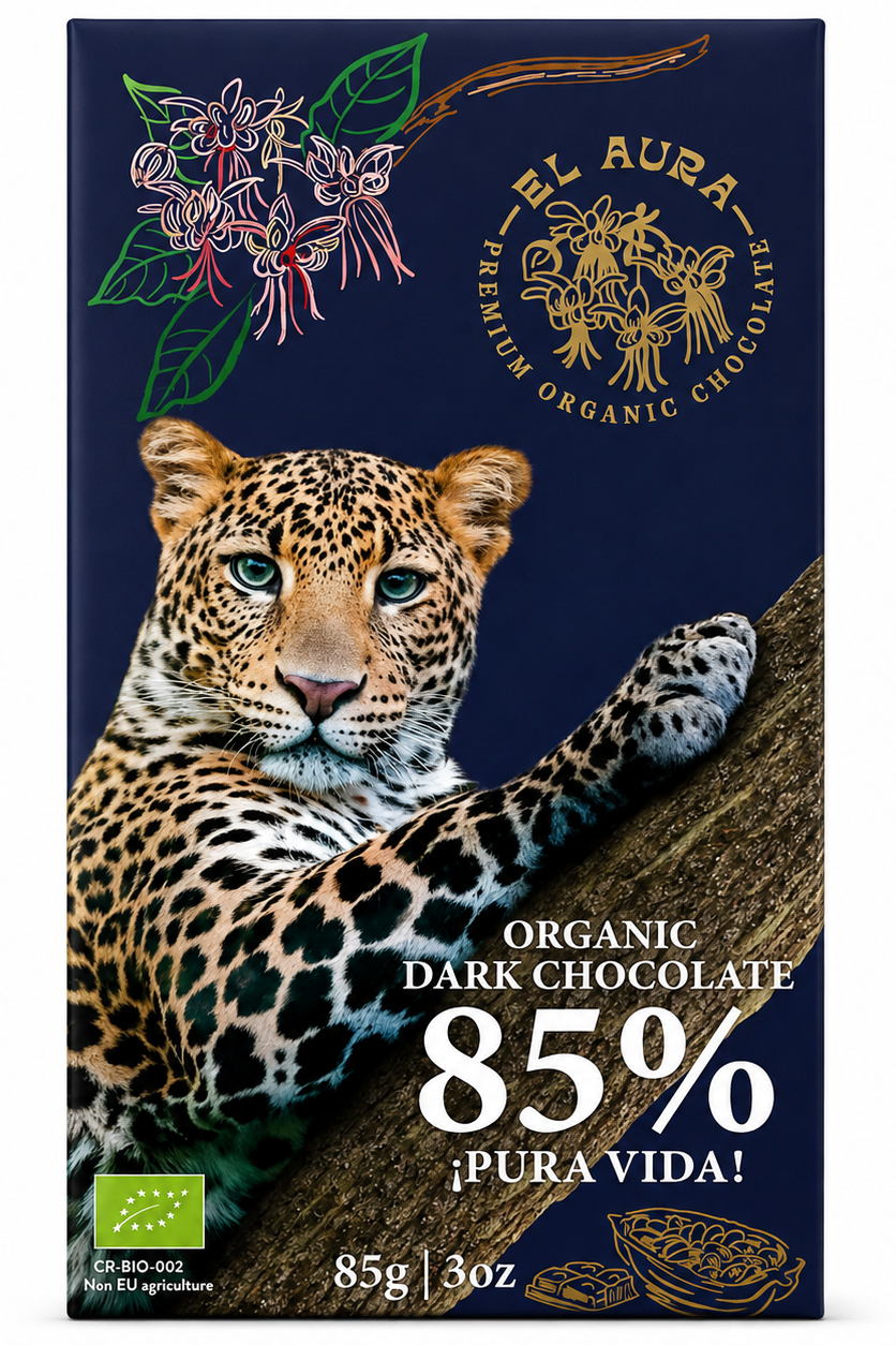 CHOCOLATE BARRA DARK 85% EL AURA 85G