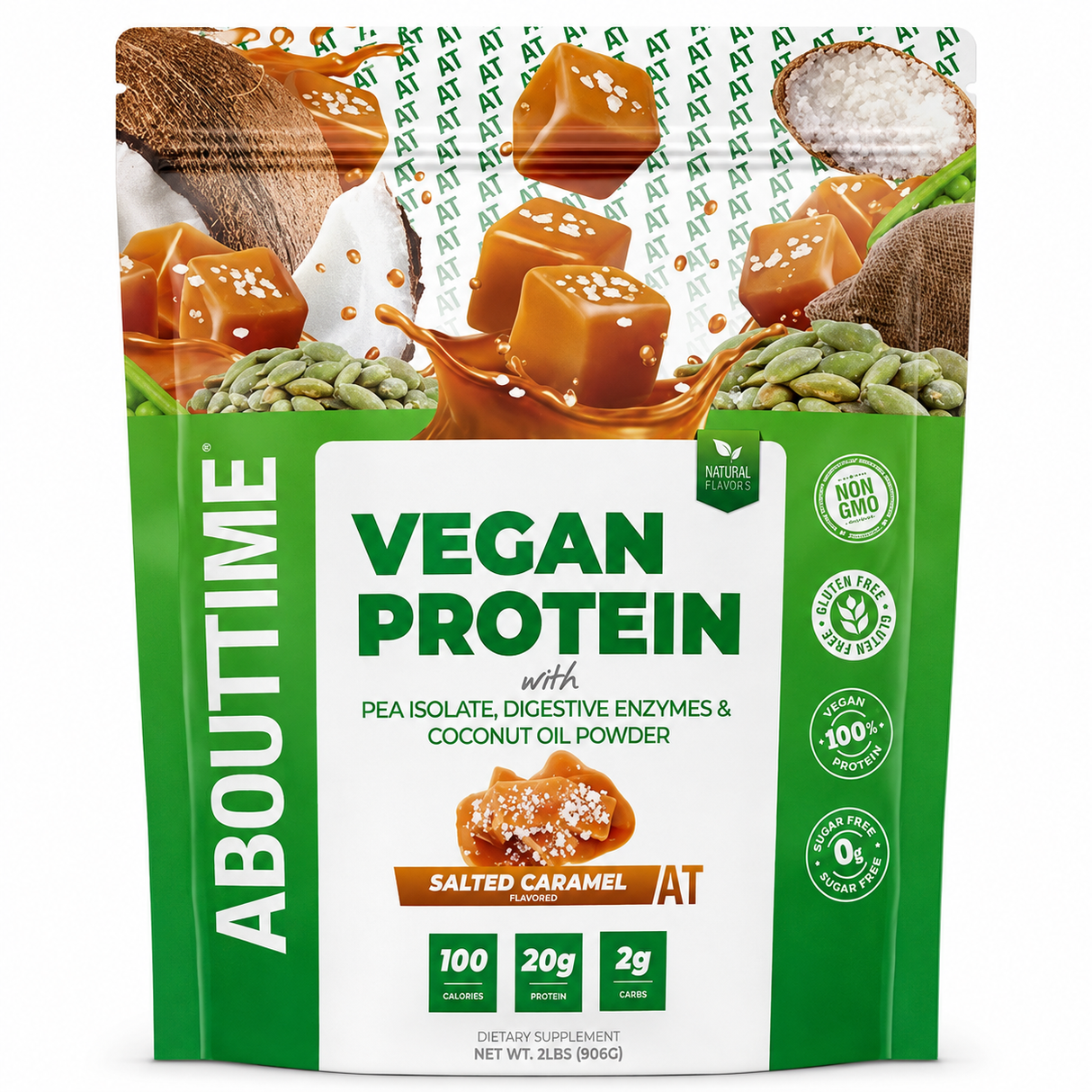 VEGAN PROTEIN SALTED CARAMEL NATURAL FLAVOR´S 906G