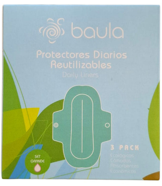 PROTECTOR DIARIO REUTILIZABLE BAULA 3PACK