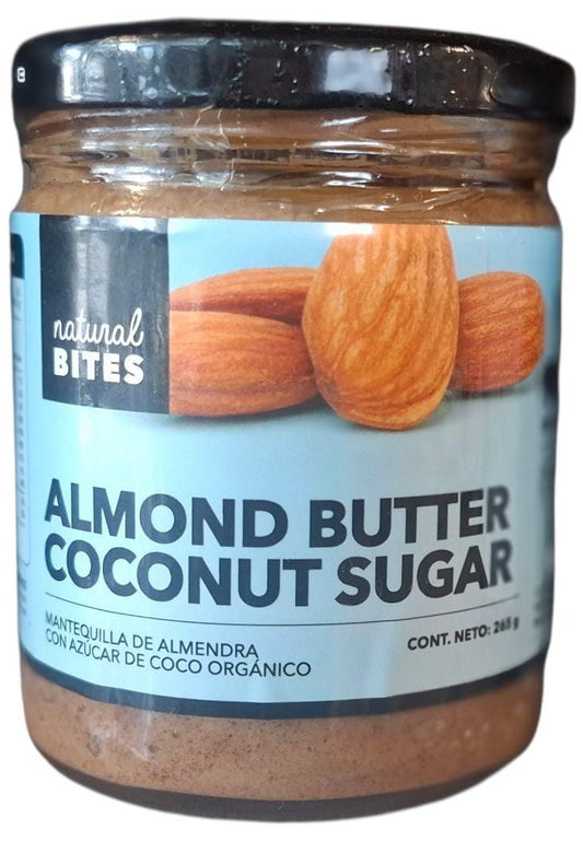 MANTEQUILLA ALMENDRA CON AZUCAR DE COCO NATURAL BITES 265G