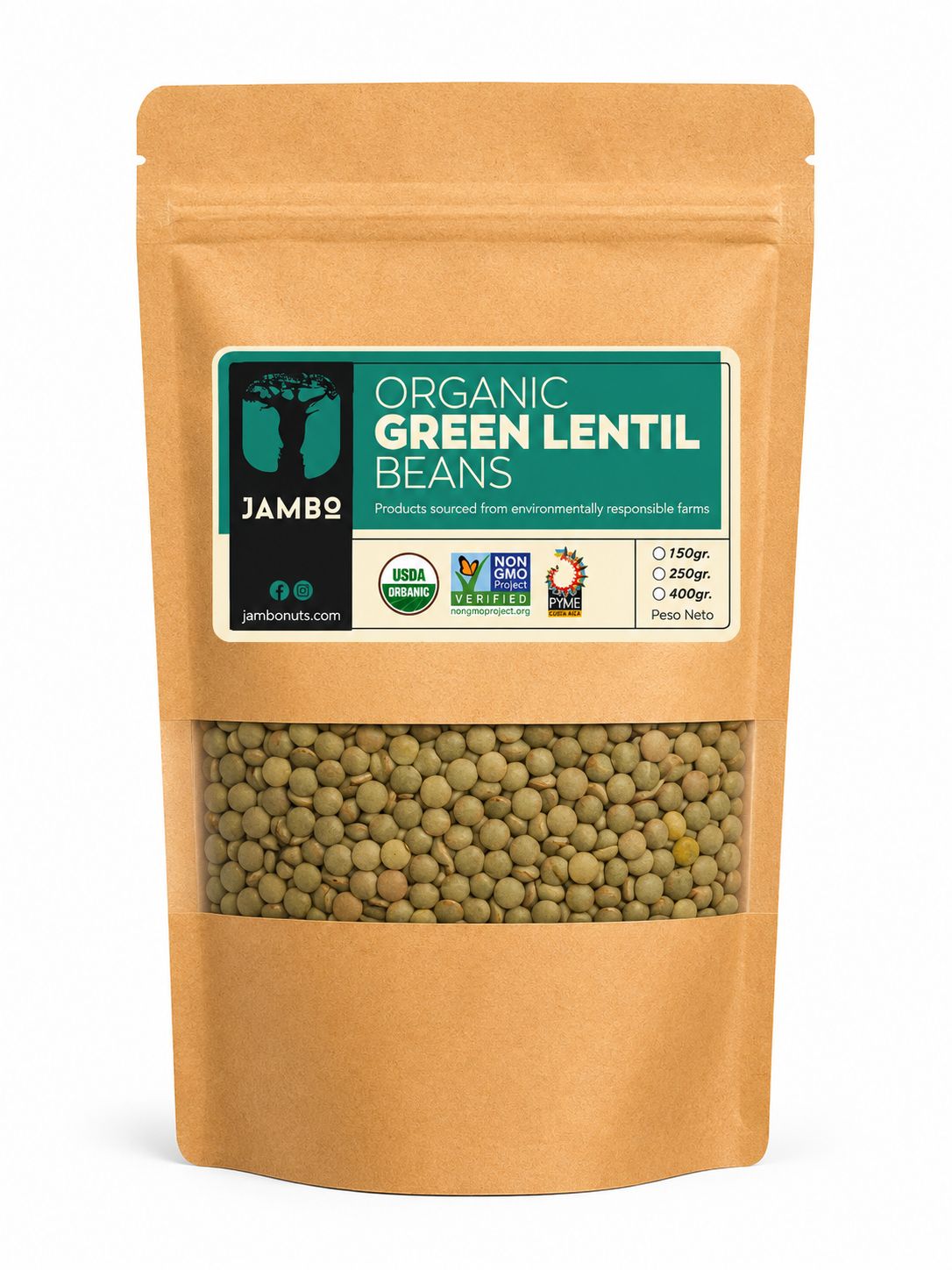 LENTEJAS VERDES JAMBO 400G