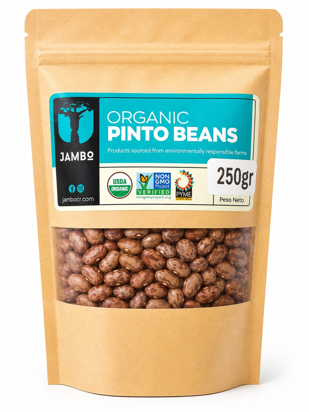 FRIJOLES PINTO ORGANICOS JAMBO 250g