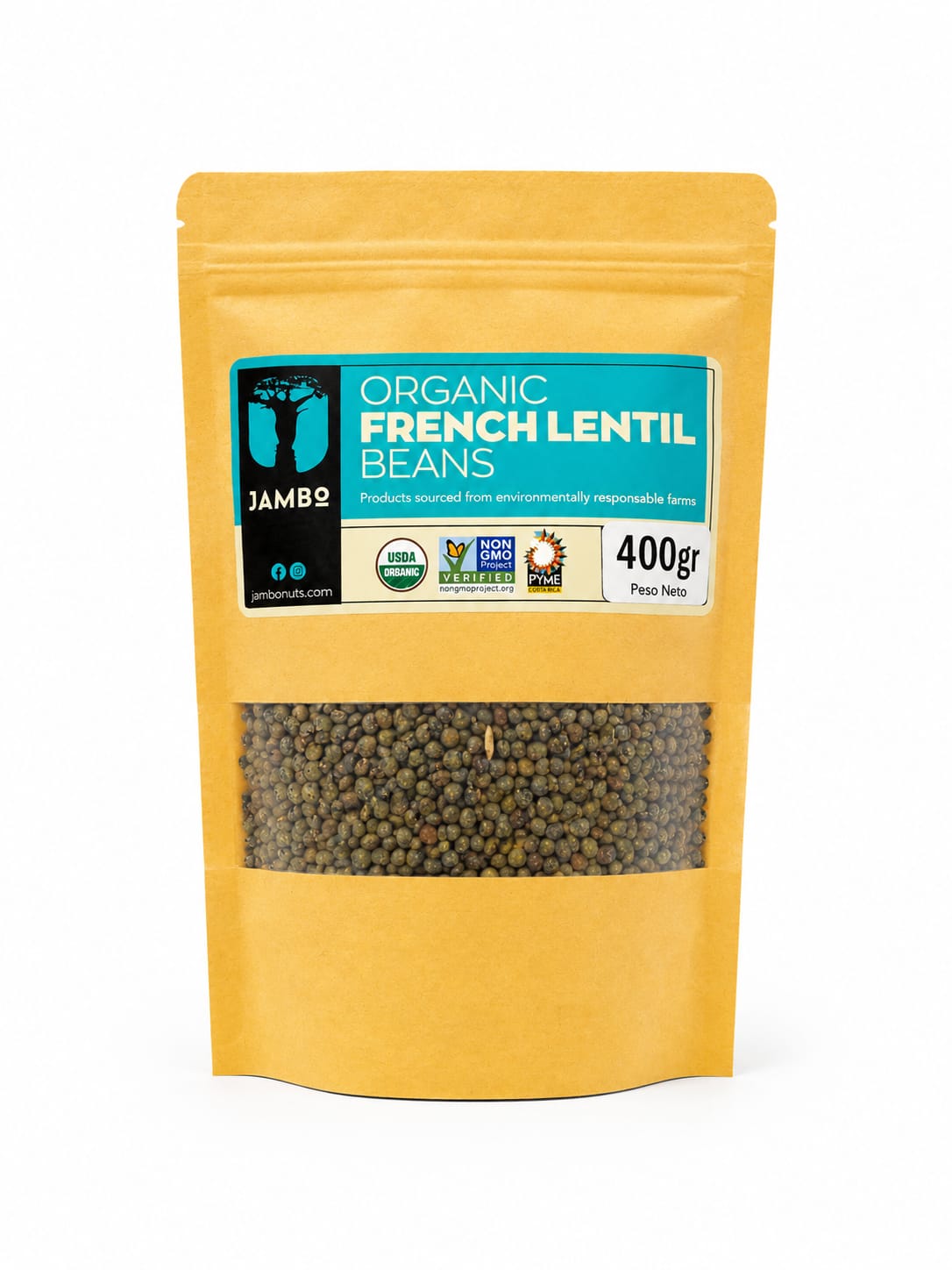LENTEJAS FRANCESAS ORGANICAS JAMBO 400g