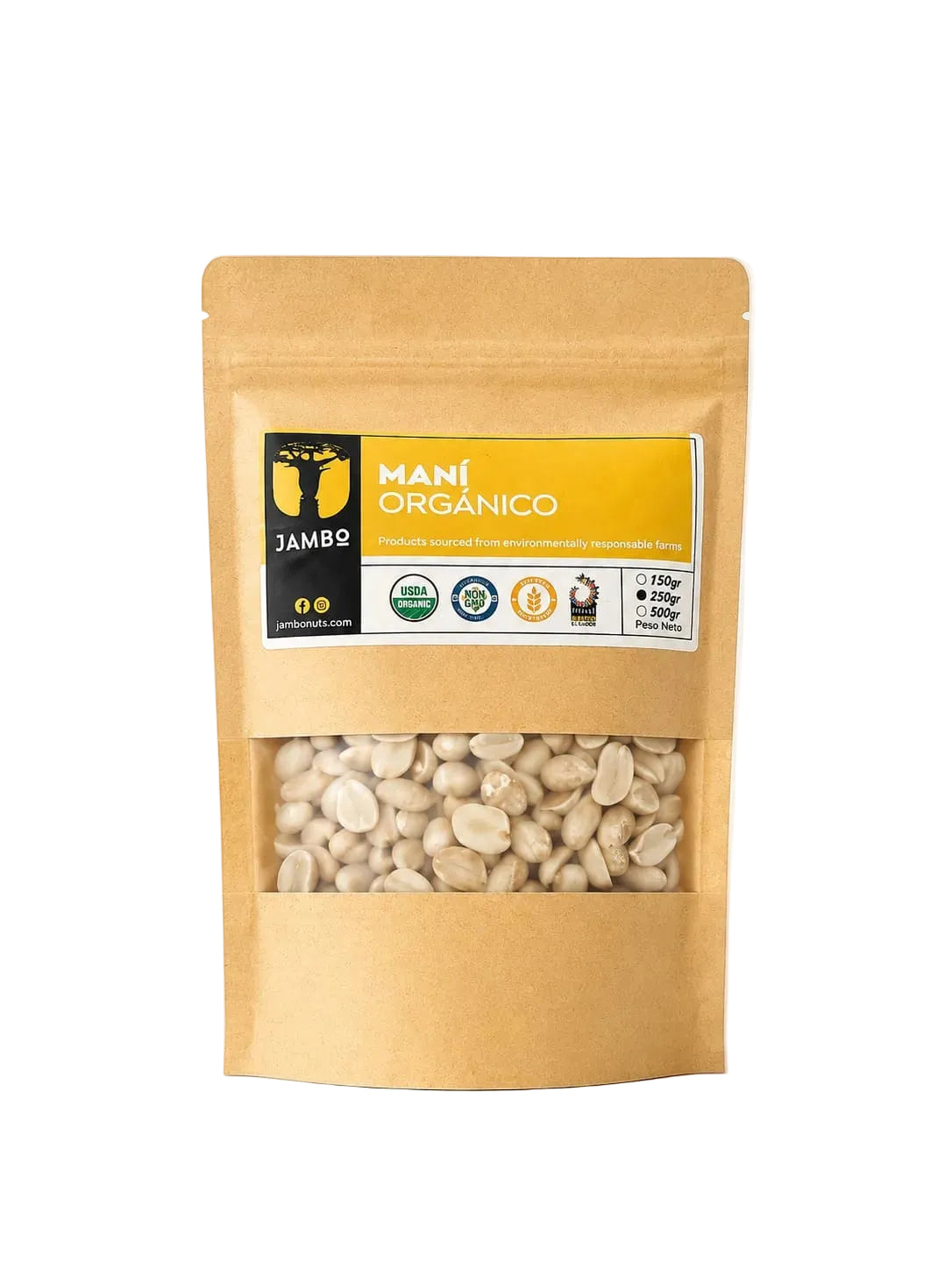 MANI ORGANICO JAMBO 250g