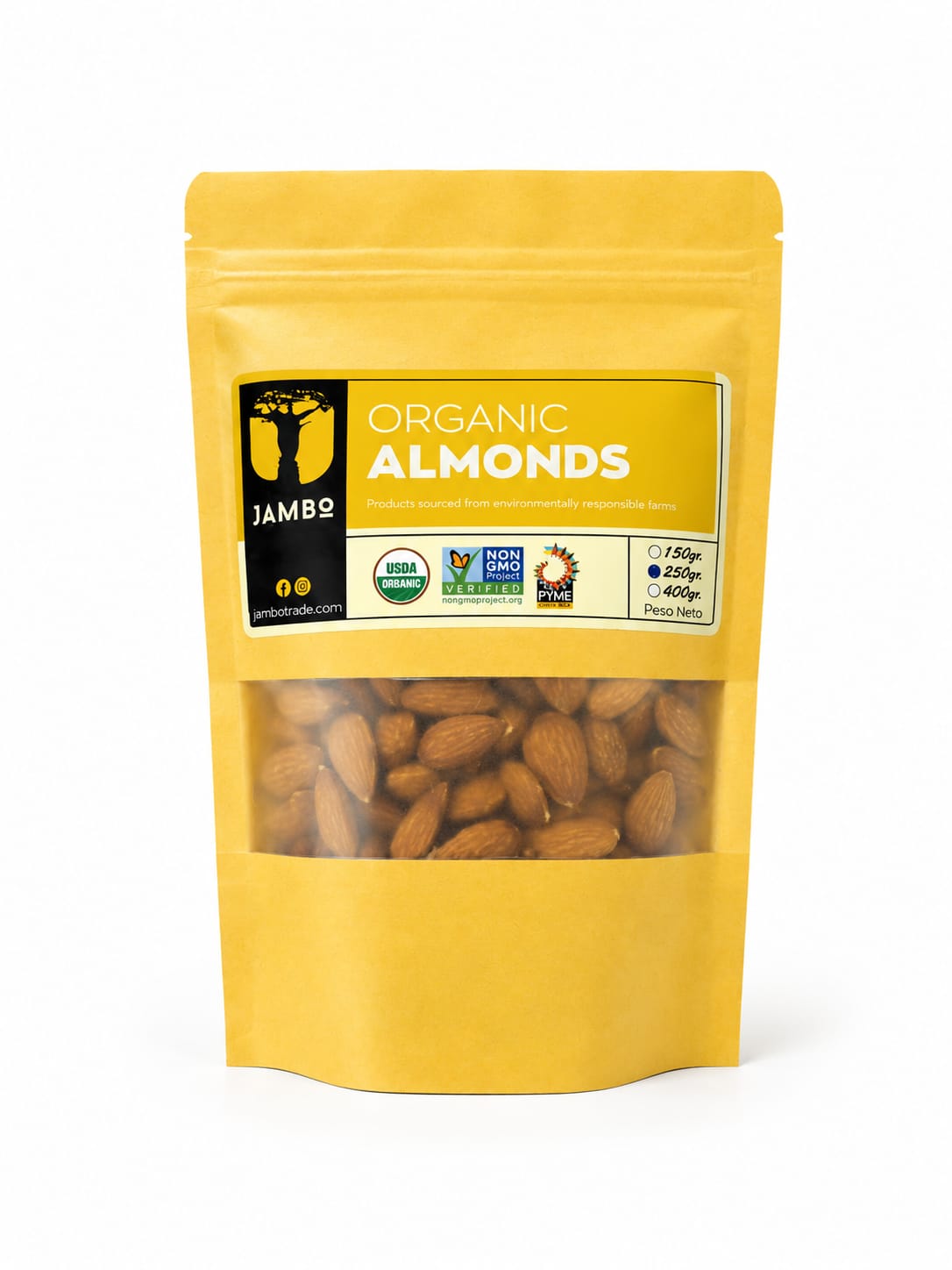 ALMENDRAS ORGANICAS JAMBO 250g