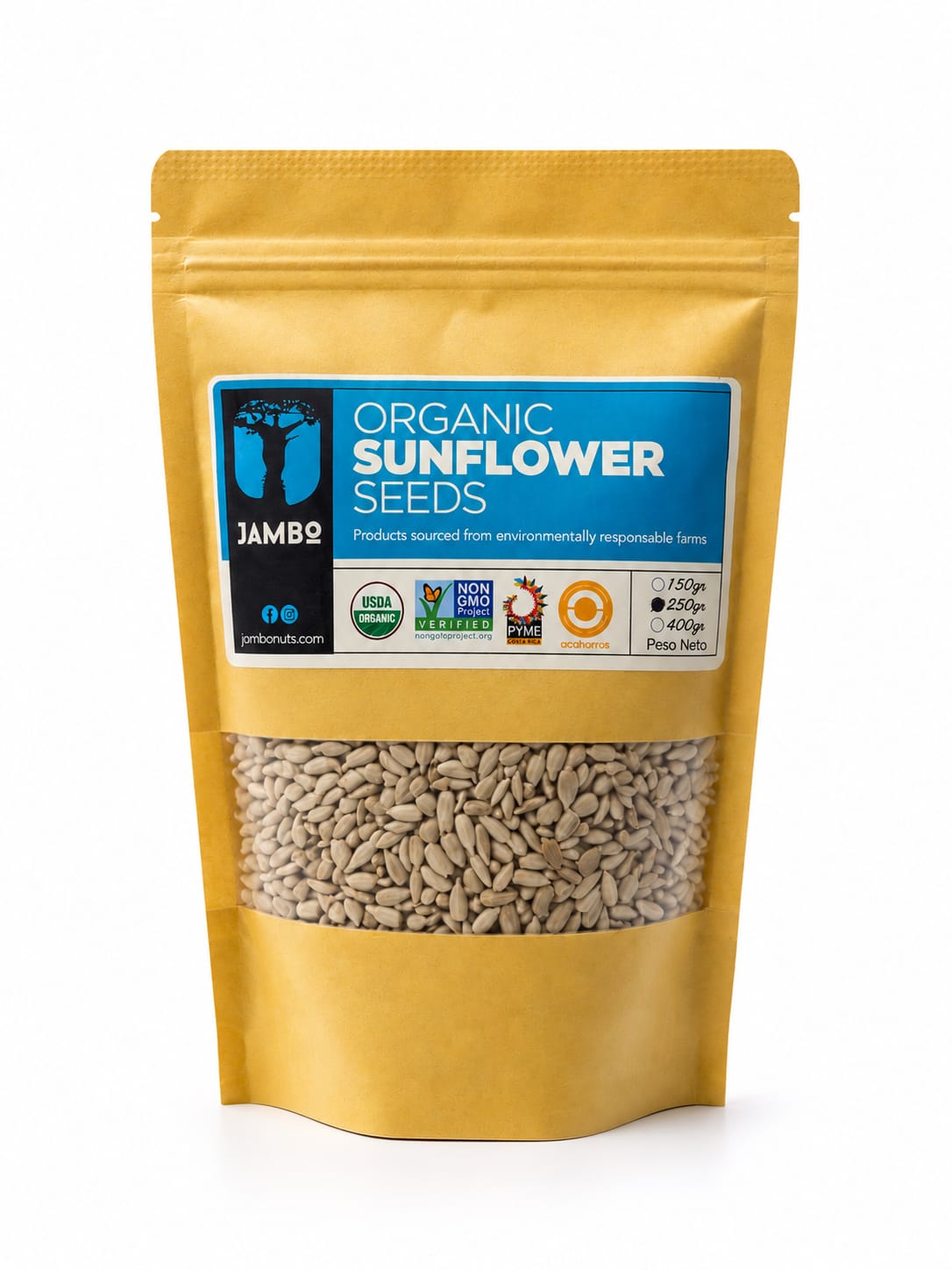SEMILLAS GIRASOL ORGANICAS JAMBO 250g