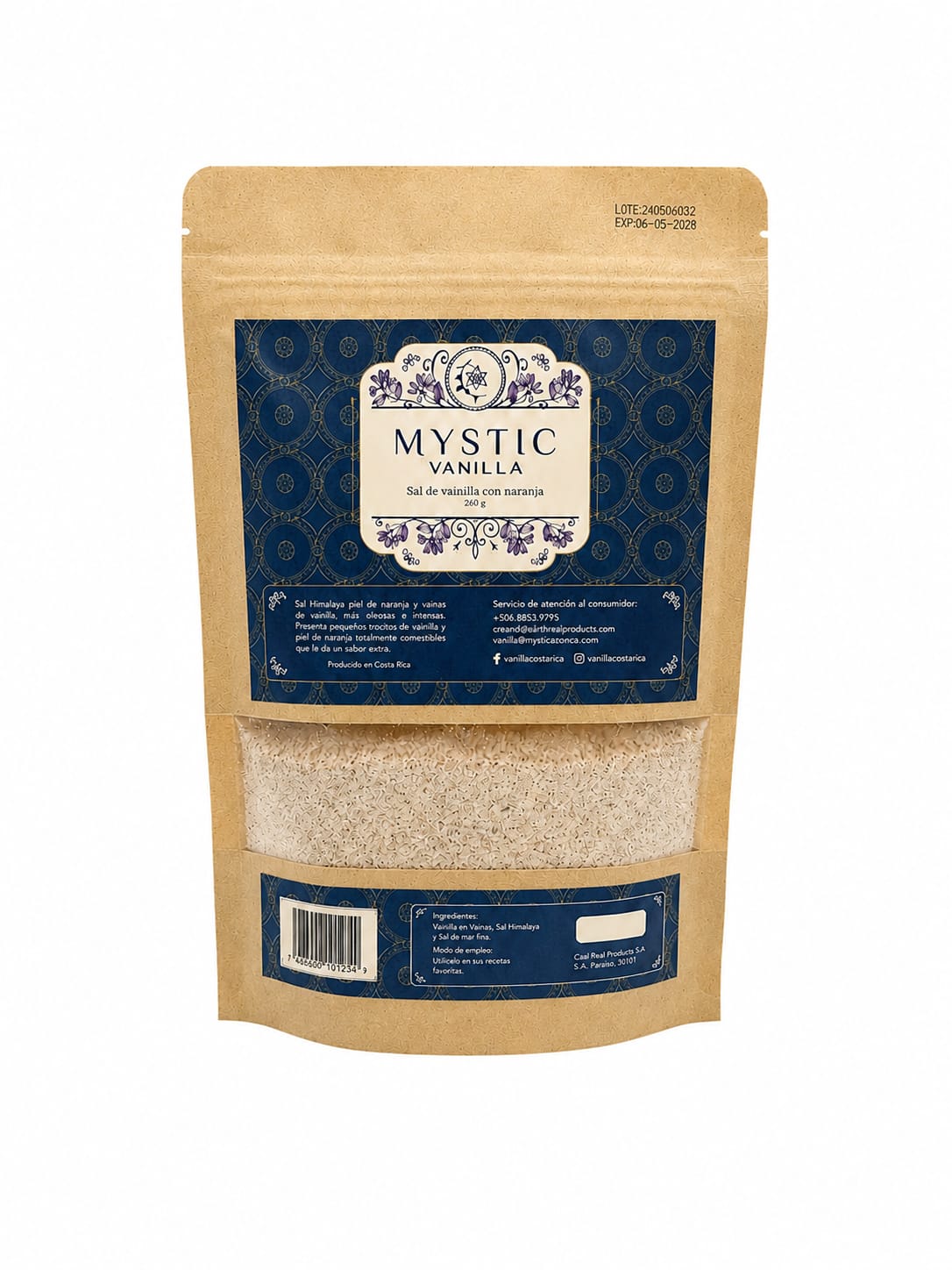 SAL CON VAINILLA Y NARANJA MYSTIC 260g
