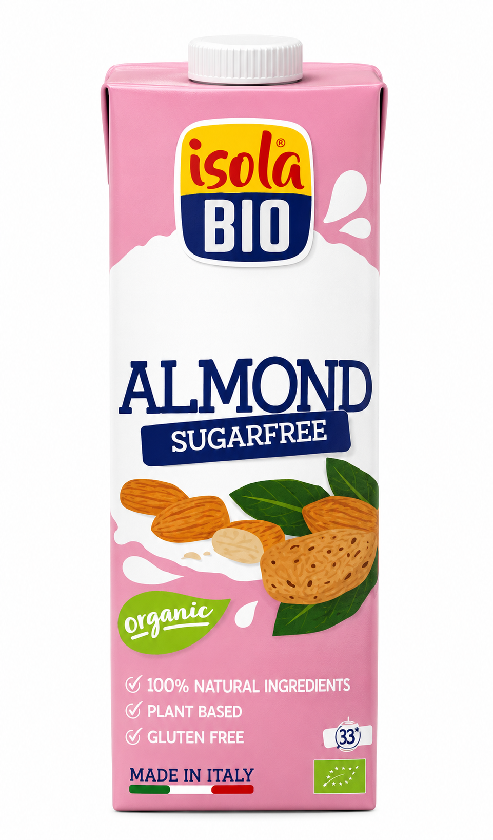LECHE ALMENDRA SUGAR FREE ISOLA BIO 1L