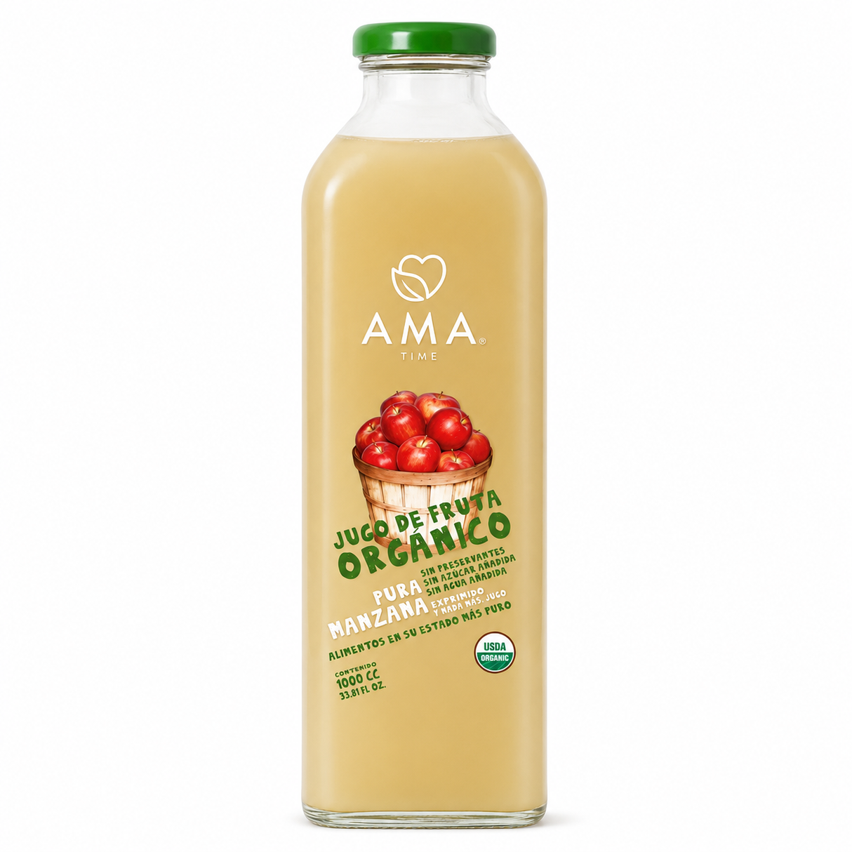 JUGO MANZANA ORGANICO AMA 300ml