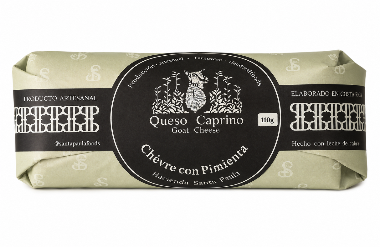 QUESO CHEVRE CAPRINO CON PIMIENTA SANTA PAULA 110G